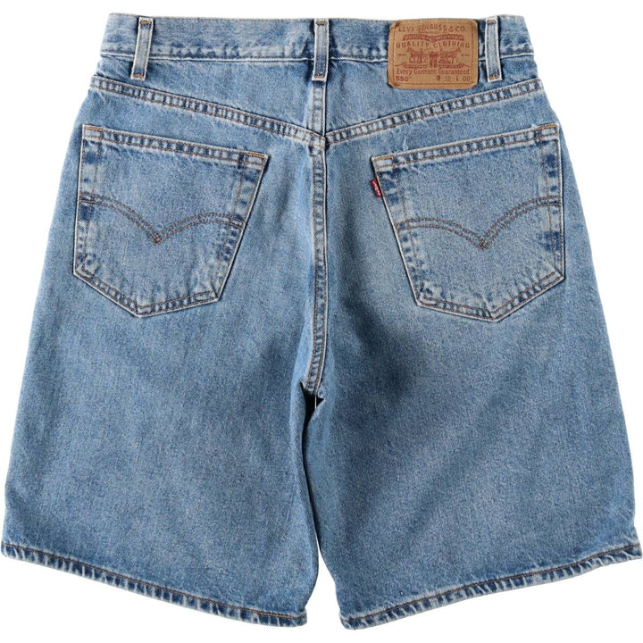 2000'S Levi's 550 Relaxed Fit Denim Shorts, Men's Size W32 cotton blue type Vintage Second Hand