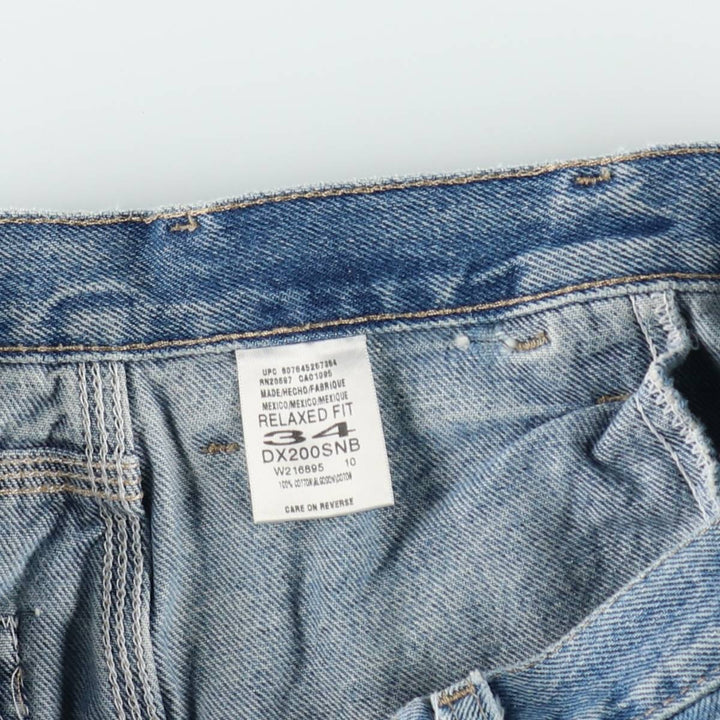 Dickies Relaxed Fit Denim Painter Shorts, Men's W34 cotton blue type Vintage Second Hand
