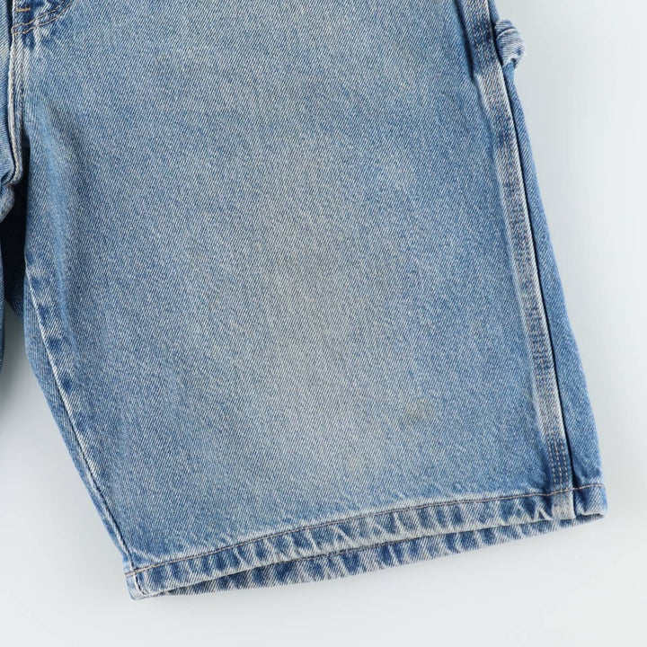 Dickies Relaxed Fit Denim Painter Shorts, Men's W34 cotton blue type Vintage Second Hand