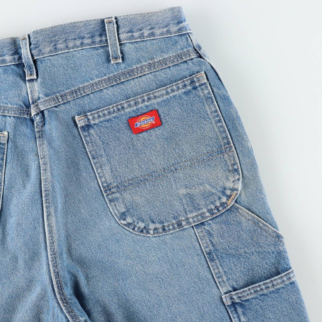 Dickies Relaxed Fit Denim Painter Shorts, Men's W34 cotton blue type Vintage Second Hand