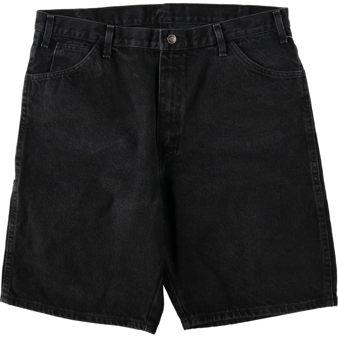 Dickies black denim shorts, men's size W38 (approx.) unclear black type Vintage Second Hand