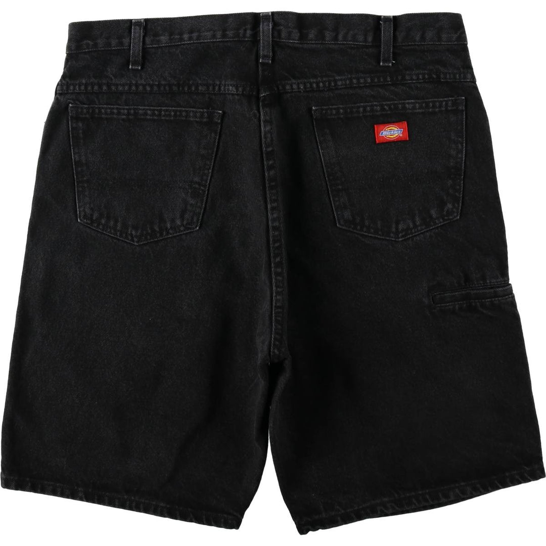 Dickies black denim shorts, men's size W38 (approx.) unclear black type Vintage Second Hand
