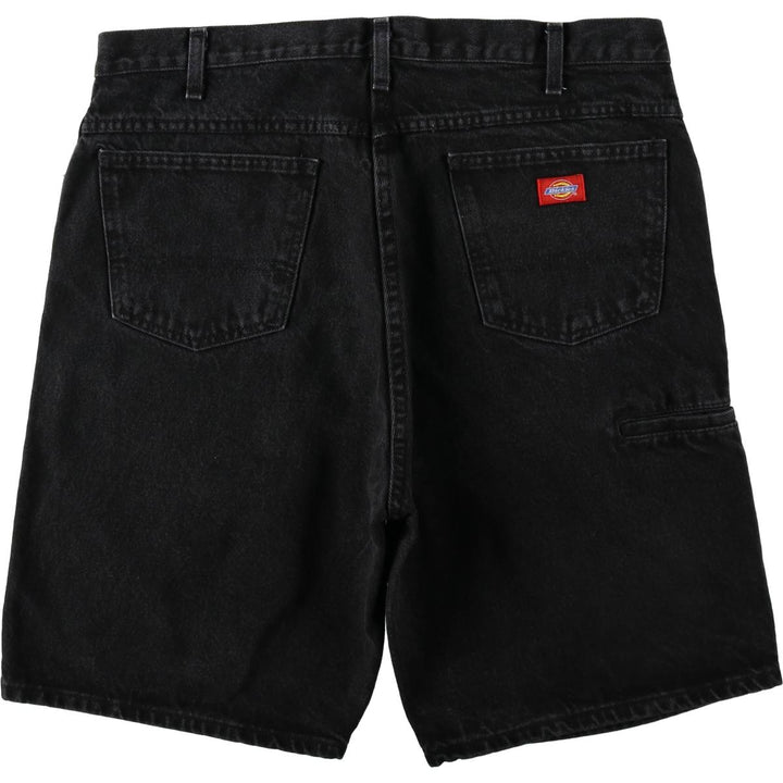 Dickies black denim shorts, men's size W38 (approx.) unclear black type Vintage Second Hand