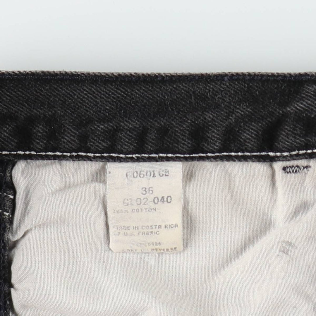 Wrangler Black Denim Shorts, Shorts, Men's, W34 cotton black type Vintage Second Hand