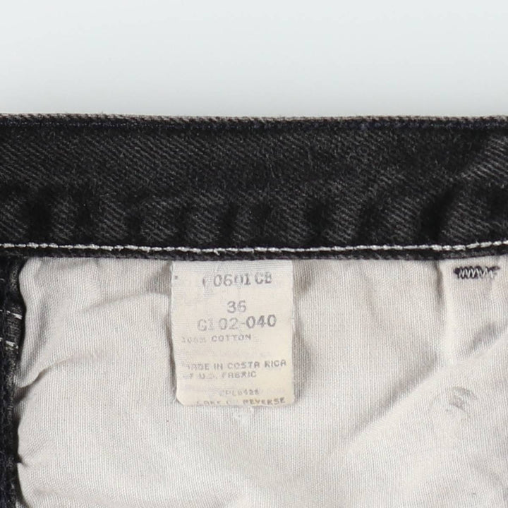 Wrangler Black Denim Shorts, Shorts, Men's, W34 cotton black type Vintage Second Hand