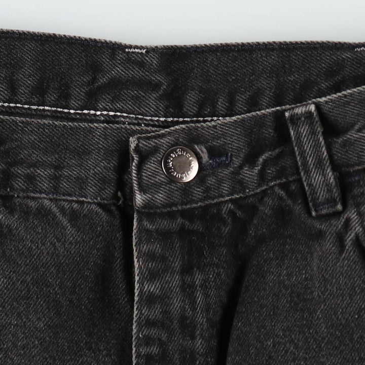 Wrangler Black Denim Shorts, Shorts, Men's, W34 cotton black type Vintage Second Hand