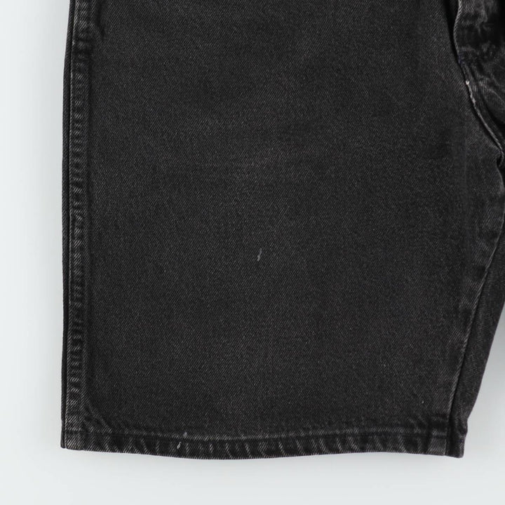 Wrangler Black Denim Shorts, Shorts, Men's, W34 cotton black type Vintage Second Hand