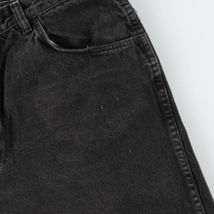 Wrangler Black Denim Shorts, Shorts, Men's, W34 cotton black type Vintage Second Hand