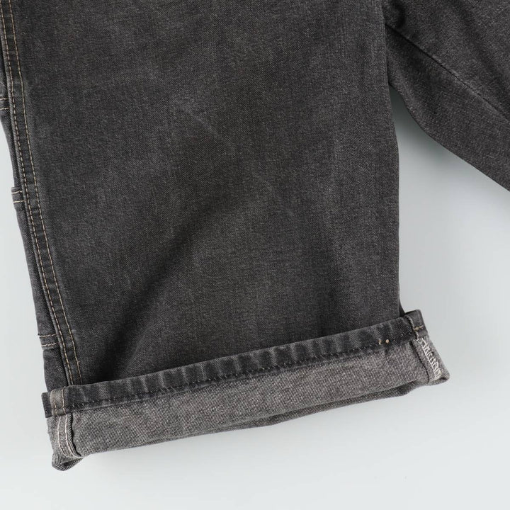 Dickies Loose Fit Black Denim Shorts, Men's W33 (approx.) unclear black type Vintage Second Hand