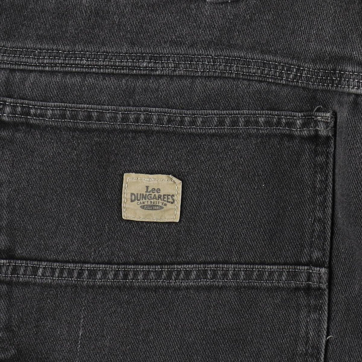 90s-00'S Lee DUNGAREES Black Denim Painter Shorts, Men's Size W36 (approx.), Vintage cotton black type Vintage Second Hand