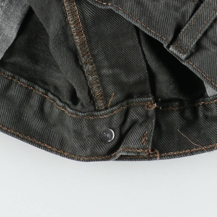 90'S Levi's Silver Tab Loose Denim Shorts, Half Pants, Made in USA, Men's W36 (approx.), Vintage cotton Green type dark green Vintage Second Hand