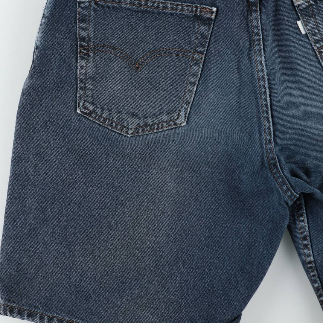 90'S Levi's Silver Tab Loose Denim Shorts, Made in USA, Men's Size W36 (approx.), Vintage cotton navy blue type Vintage Second Hand