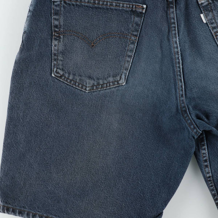 90'S Levi's Silver Tab Loose Denim Shorts, Made in USA, Men's Size W36 (approx.), Vintage cotton navy blue type Vintage Second Hand