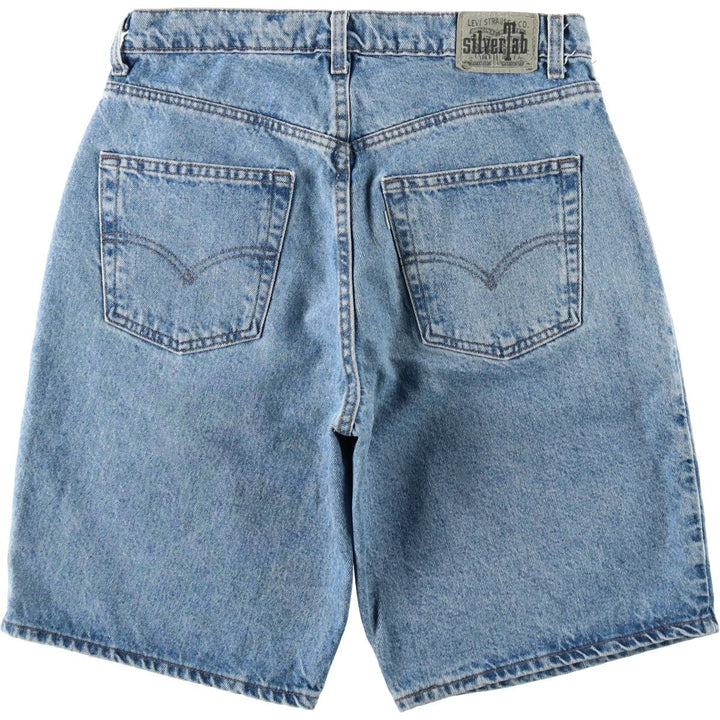 Levi's SILVER TAB Loose Denim Shorts (Men's W34 equivalent) unclear blue type Vintage Second Hand