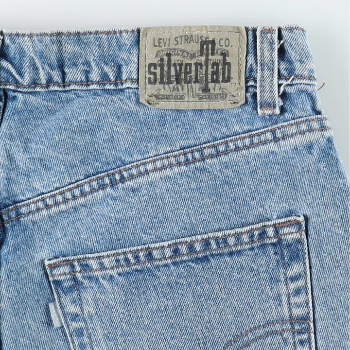 Levi's SILVER TAB Loose Denim Shorts (Men's W34 equivalent) unclear blue type Vintage Second Hand