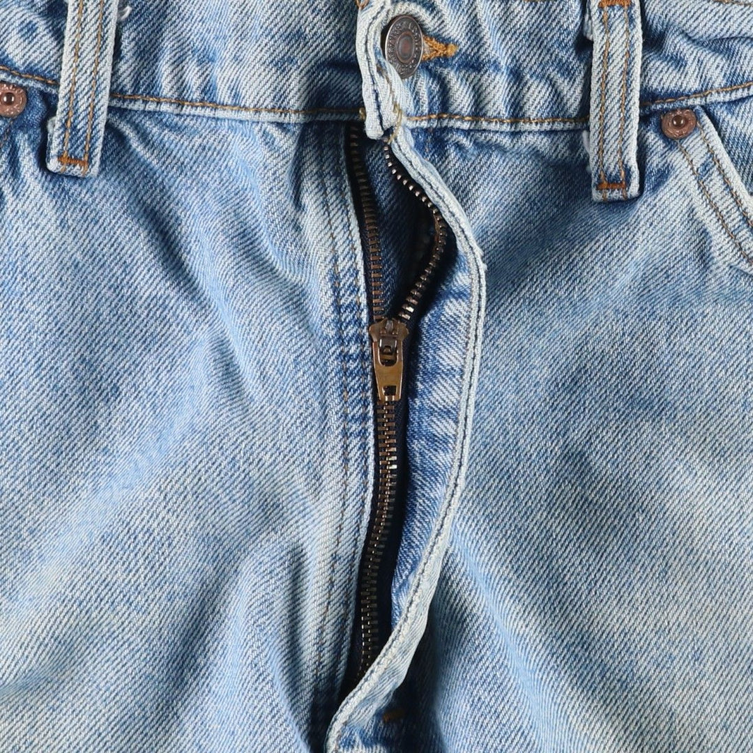 90'S Levi's 36550-0214 Orange Tab Denim Shorts, Made in USA, Men's W33 (approx.) cotton blue type Vintage Second Hand