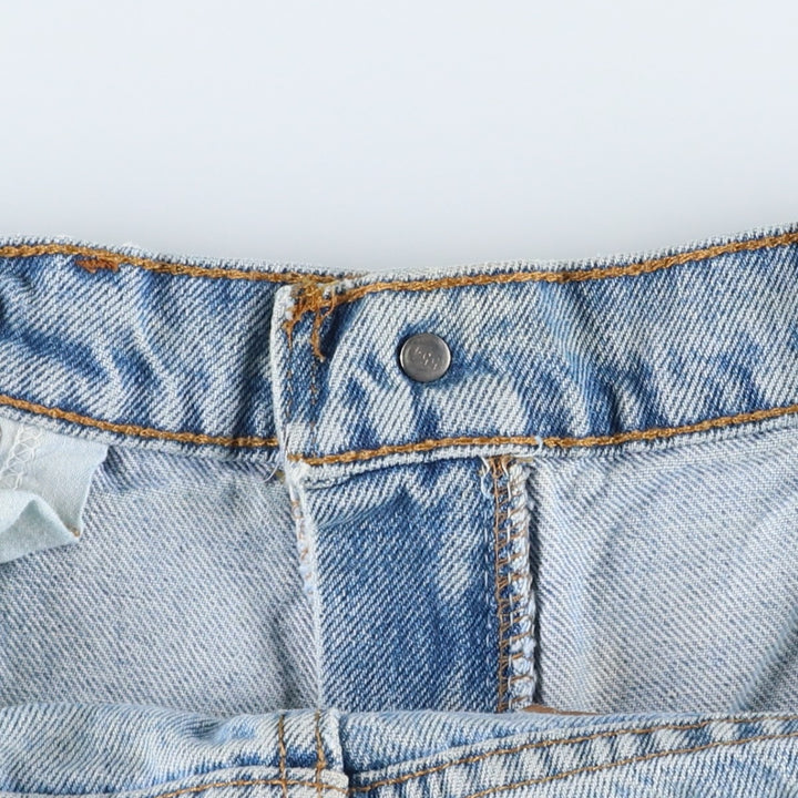 90'S Levi's 36550-0214 Orange Tab Denim Shorts, Made in USA, Men's W33 (approx.) cotton blue type Vintage Second Hand