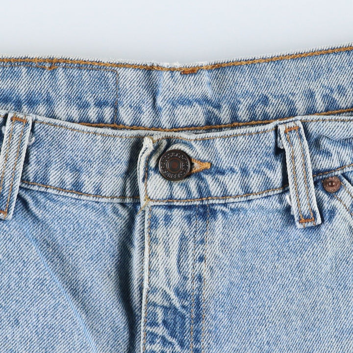 90'S Levi's 36550-0214 Orange Tab Denim Shorts, Made in USA, Men's W33 (approx.) cotton blue type Vintage Second Hand