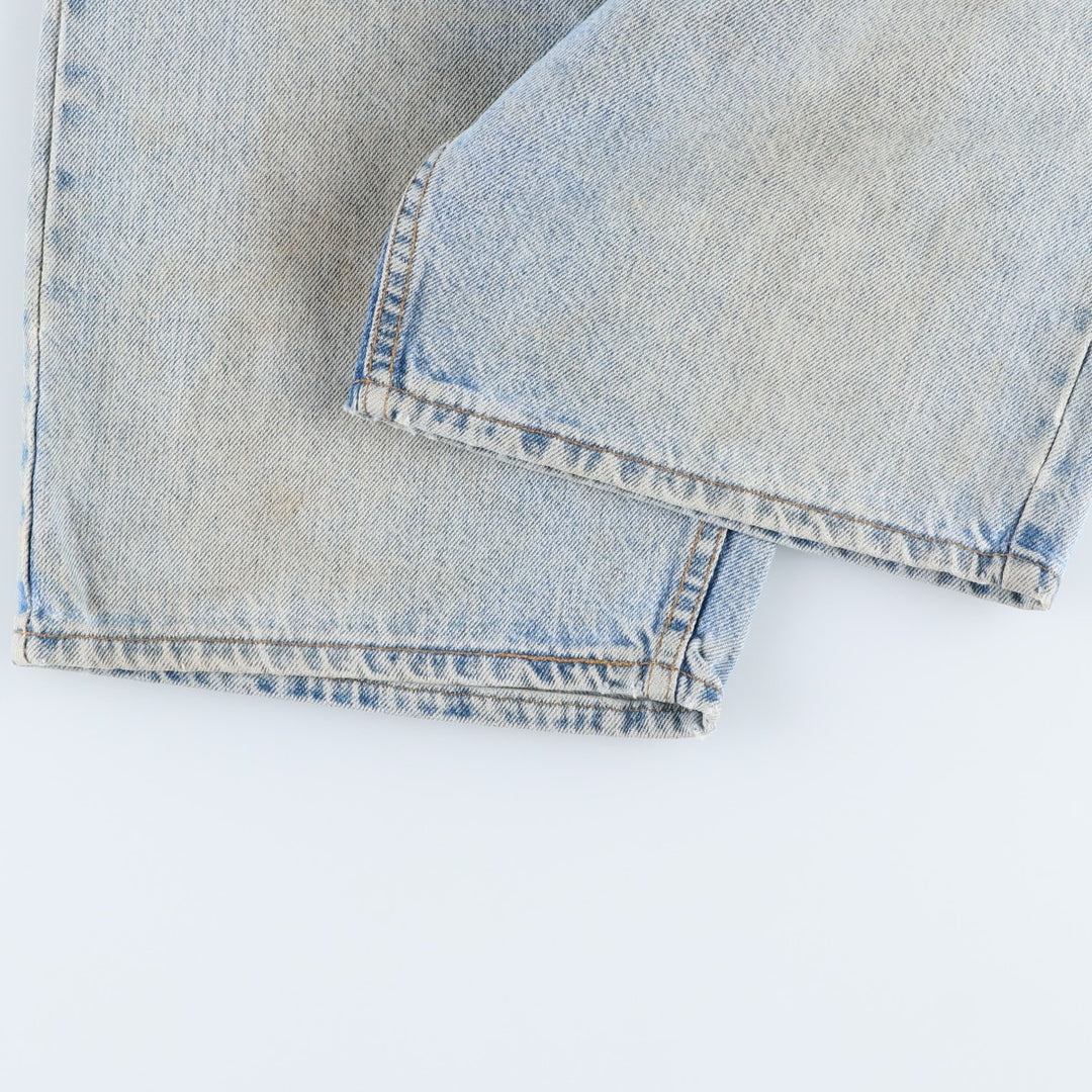 90'S Levi's 36550-0214 Orange Tab Denim Shorts, Made in USA, Men's W33 (approx.) cotton blue type Vintage Second Hand