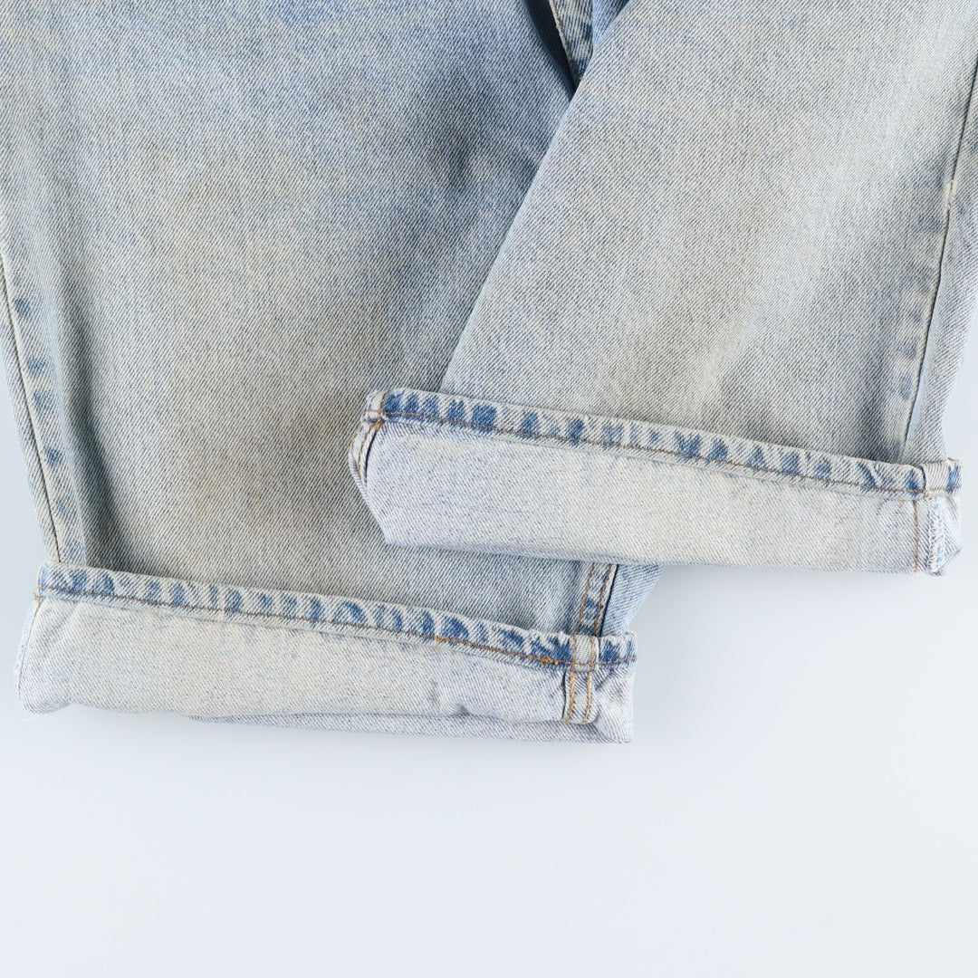 90'S Levi's 36550-0214 Orange Tab Denim Shorts, Made in USA, Men's W33 (approx.) cotton blue type Vintage Second Hand