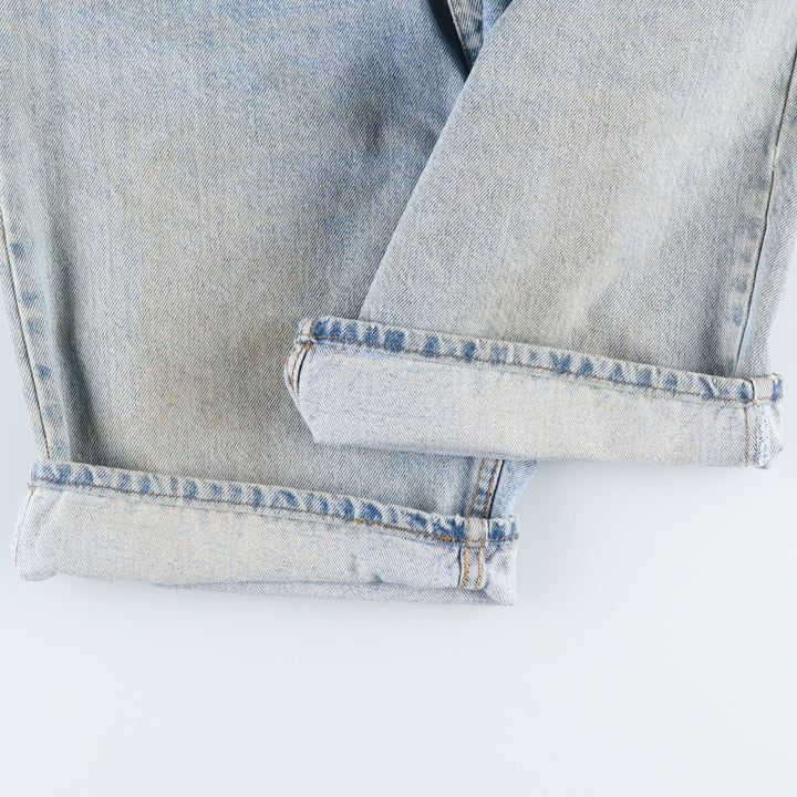 90'S Levi's 36550-0214 Orange Tab Denim Shorts, Made in USA, Men's W33 (approx.) cotton blue type Vintage Second Hand