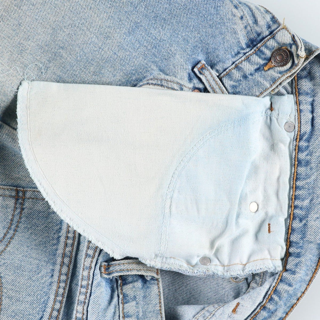 90'S Levi's 36550-0214 Orange Tab Denim Shorts, Made in USA, Men's W33 (approx.) cotton blue type Vintage Second Hand