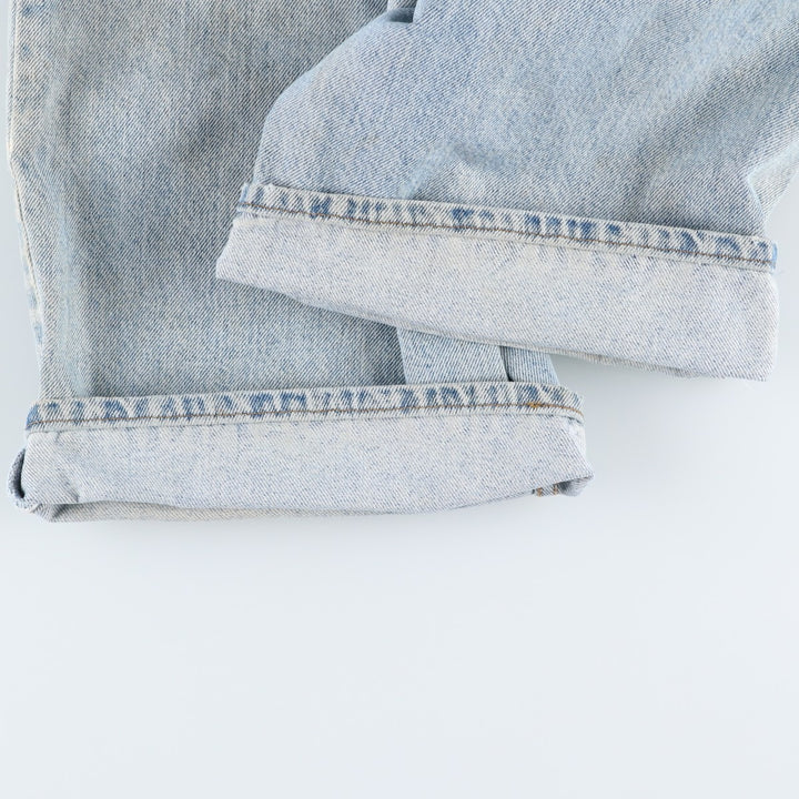 90'S Levi's 36550-0214 Orange Tab Denim Shorts, Made in USA, Men's W33 (approx.) cotton blue type Vintage Second Hand