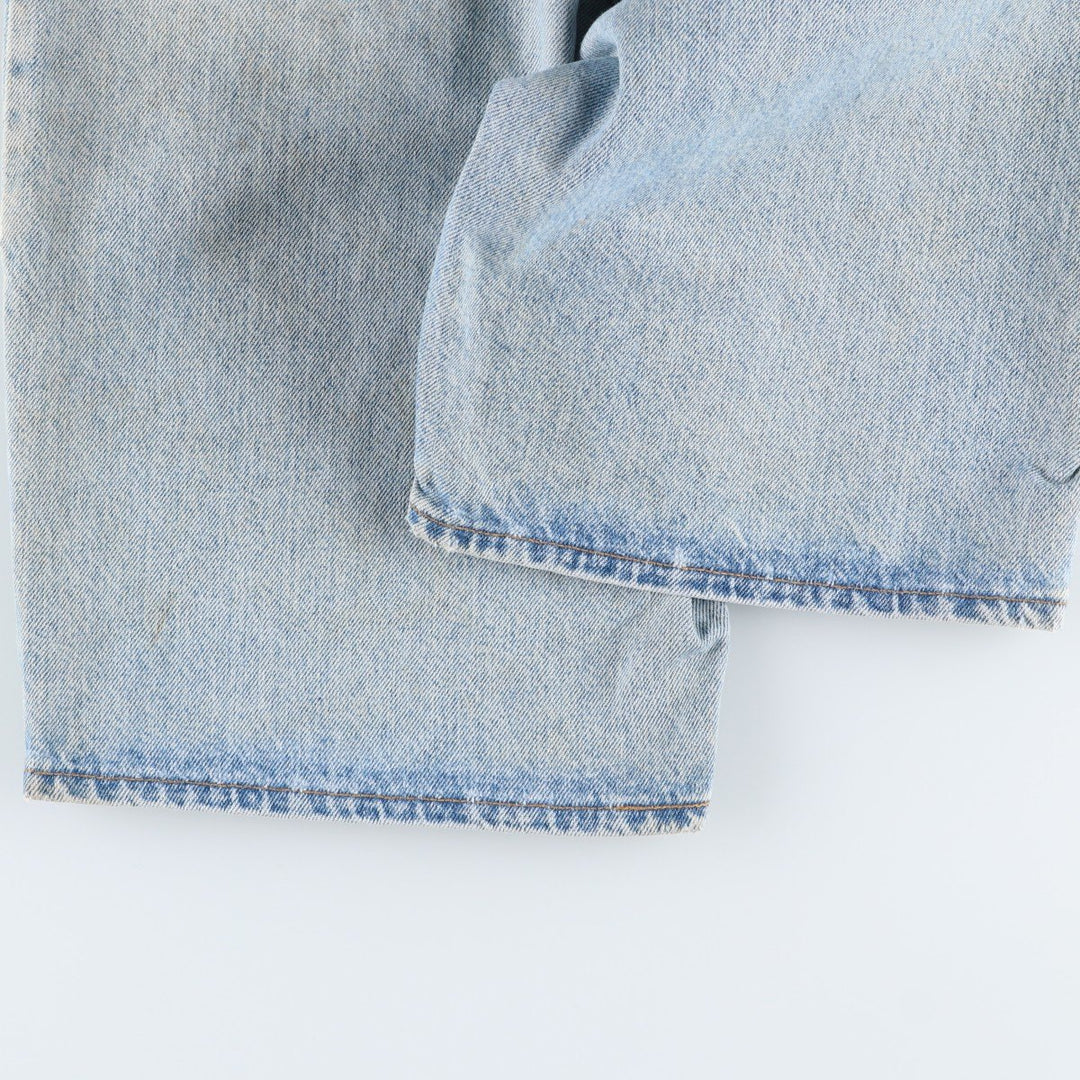 90'S Levi's 36550-0214 Orange Tab Denim Shorts, Made in USA, Men's W33 (approx.) cotton blue type Vintage Second Hand