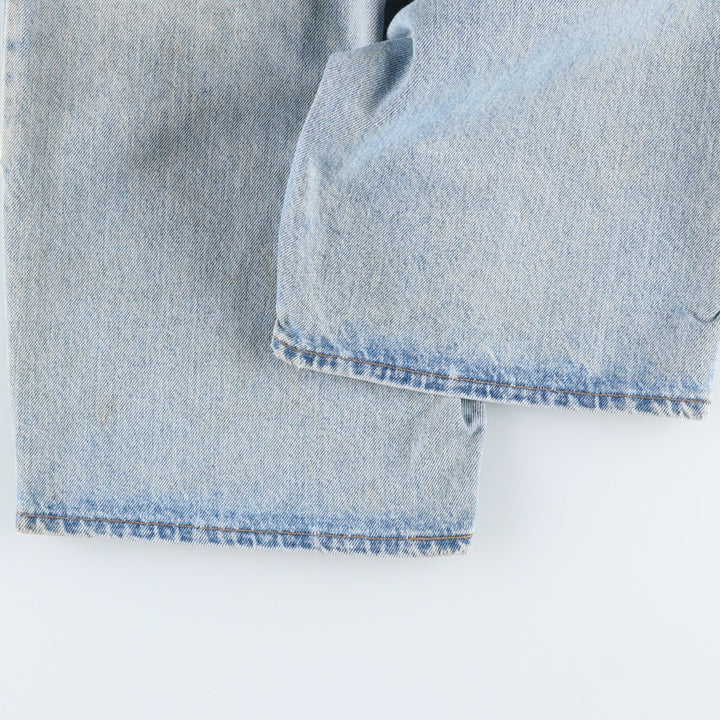 90'S Levi's 36550-0214 Orange Tab Denim Shorts, Made in USA, Men's W33 (approx.) cotton blue type Vintage Second Hand