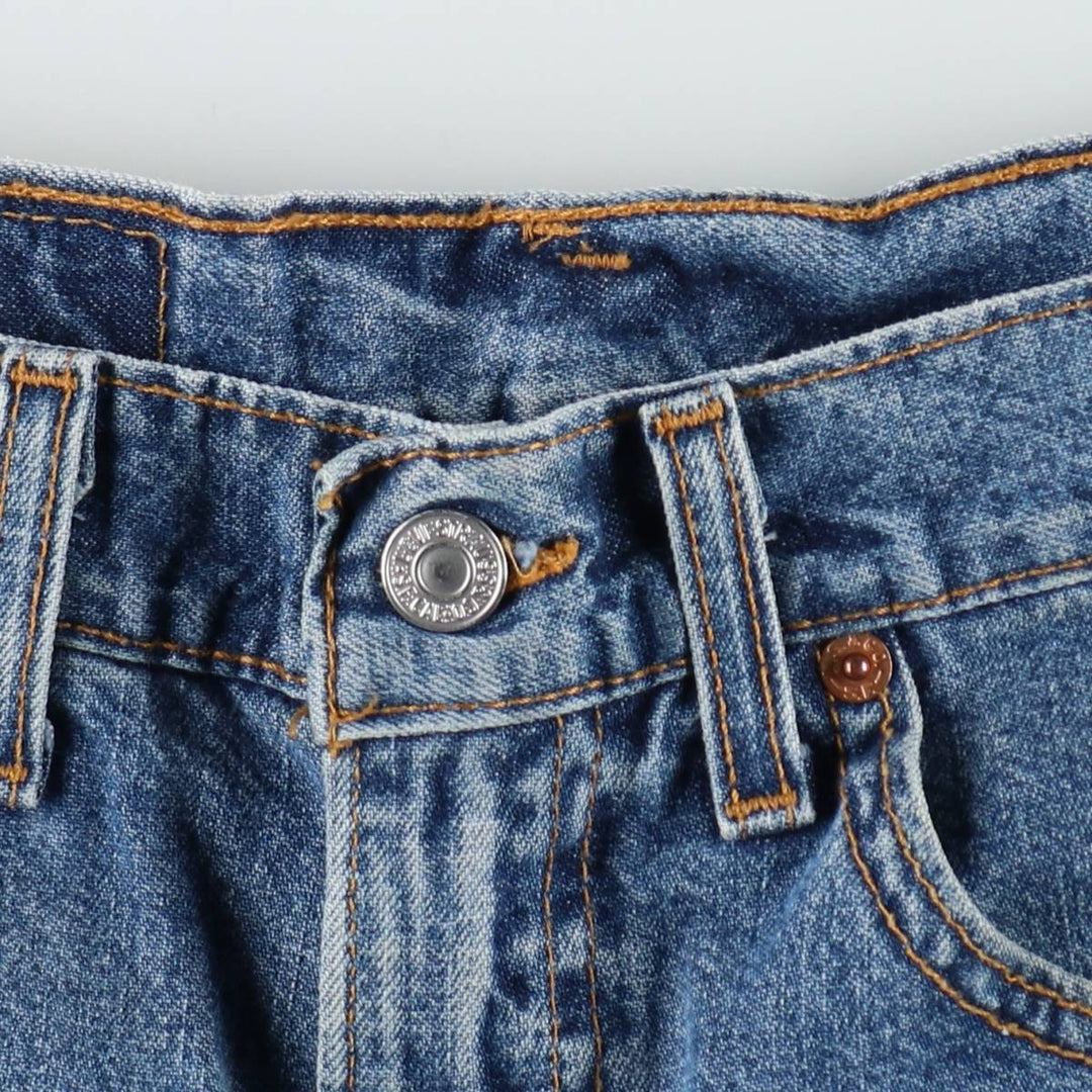 2000'S Levi's 550 Relaxed Fit Denim Shorts, Made in USA, Men's Size W32 (approx.) unclear blue type Vintage Second Hand