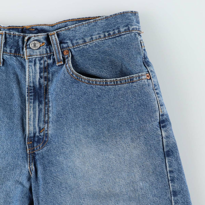 2000'S Levi's 550 Relaxed Fit Denim Shorts, Made in USA, Men's Size W32 (approx.) unclear blue type Vintage Second Hand