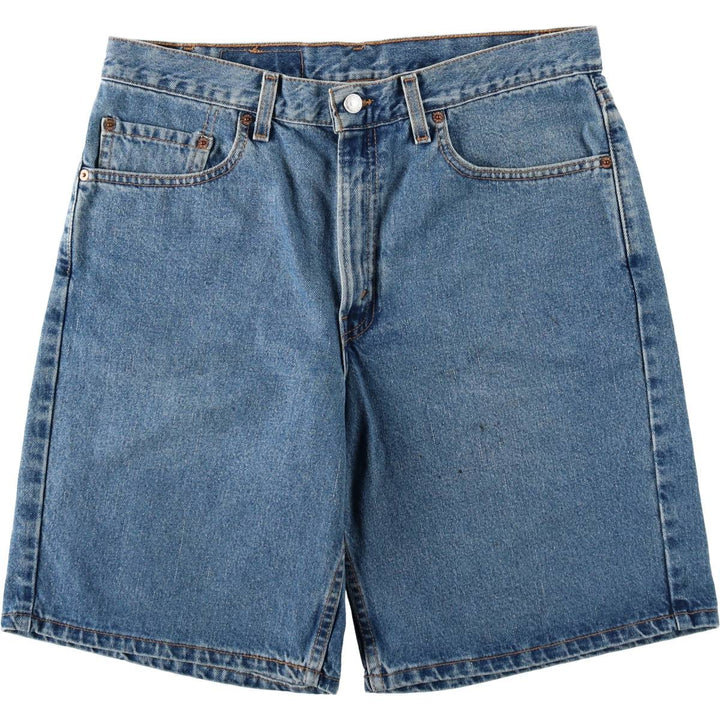 2000'S Levi's 550 Relaxed Fit Denim Shorts, Made in USA, Men's Size W34 (approx.) cotton blue type Vintage Second Hand