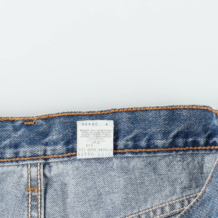 2000'S Levi's 550 Relaxed Fit Denim Shorts, Made in USA, Men's Size W34 (approx.) cotton blue type Vintage Second Hand