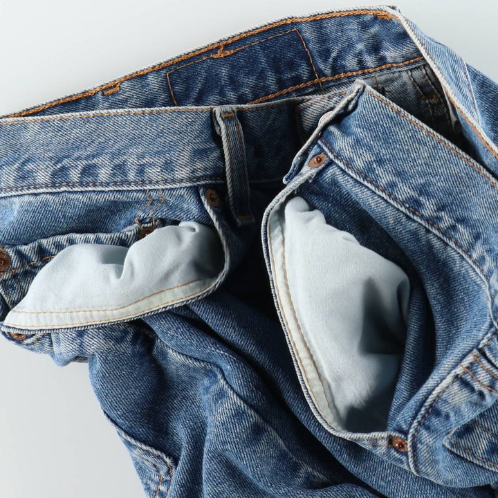 2000'S Levi's 550 Relaxed Fit Denim Shorts, Made in USA, Men's Size W34 (approx.) cotton blue type Vintage Second Hand
