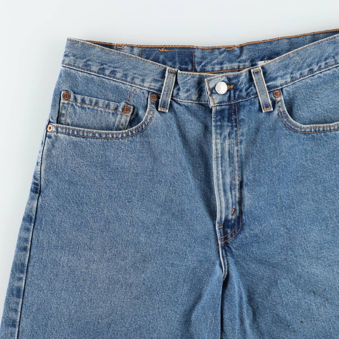 2000'S Levi's 550 Relaxed Fit Denim Shorts, Made in USA, Men's Size W34 (approx.) cotton blue type Vintage Second Hand