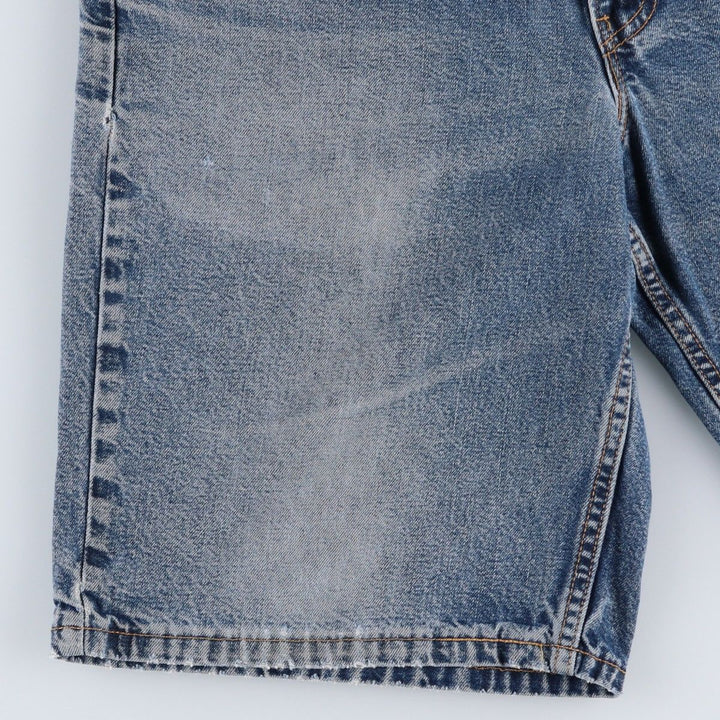 90'S Levi's 550 Relaxed Fit Denim Shorts (Jorts) Made in USA, Men's Size 32, Vintage cotton blue type Vintage Second Hand