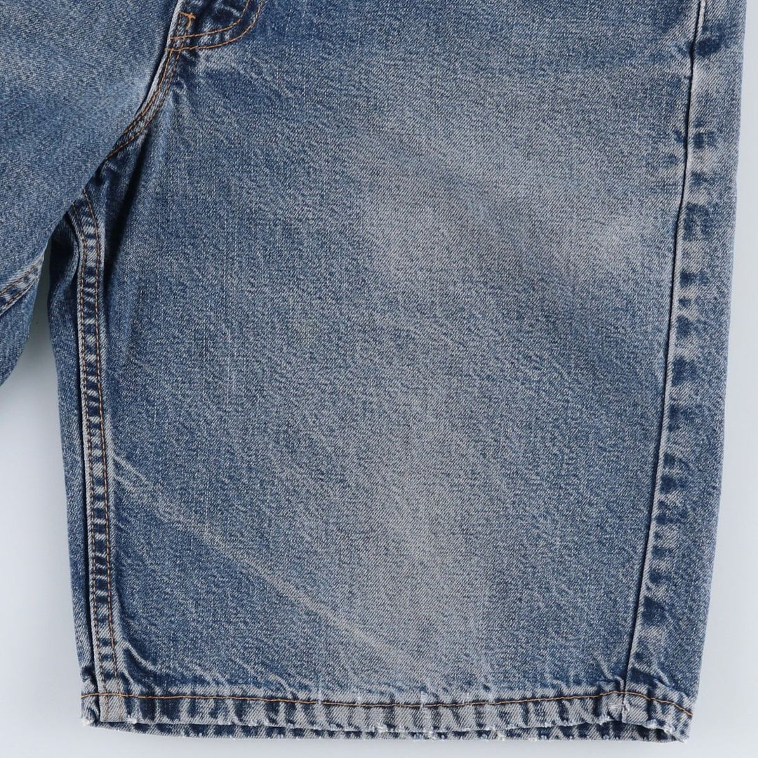 90'S Levi's 550 Relaxed Fit Denim Shorts (Jorts) Made in USA, Men's Size 32, Vintage cotton blue type Vintage Second Hand