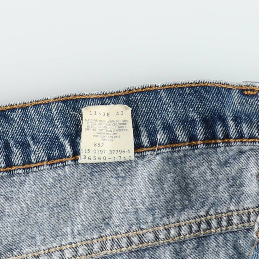90'S Levi's 560 Loose Fit Orange Tab Denim Shorts, Made in USA, Men's W36 (approx.), Vintage cotton blue type Vintage Second Hand