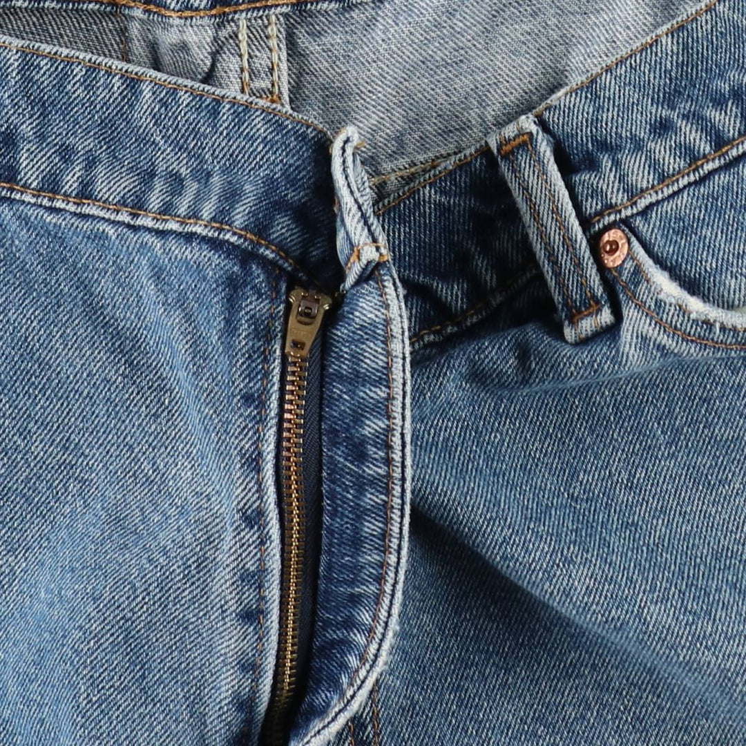 90'S Levi's 560 Loose Fit Orange Tab Denim Shorts, Made in USA, Men's W36 (approx.), Vintage cotton blue type Vintage Second Hand