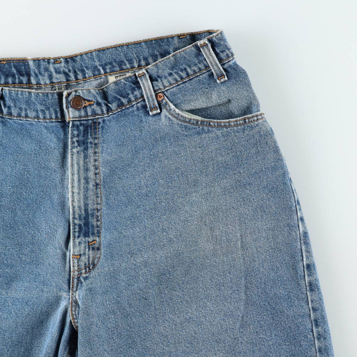 90'S Levi's 560 Loose Fit Orange Tab Denim Shorts, Made in USA, Men's W36 (approx.), Vintage cotton blue type Vintage Second Hand