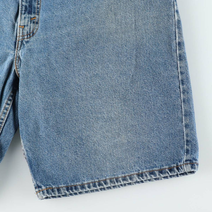 90'S Levi's 560 Loose Fit Orange Tab Denim Shorts, Made in USA, Men's W36 (approx.), Vintage cotton blue type Vintage Second Hand