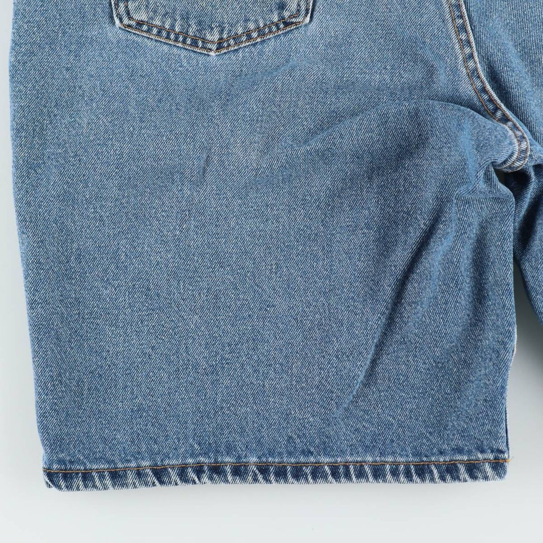 90'S Levi's 560 Loose Fit Orange Tab Denim Shorts, Made in USA, Men's W36 (approx.), Vintage cotton blue type Vintage Second Hand