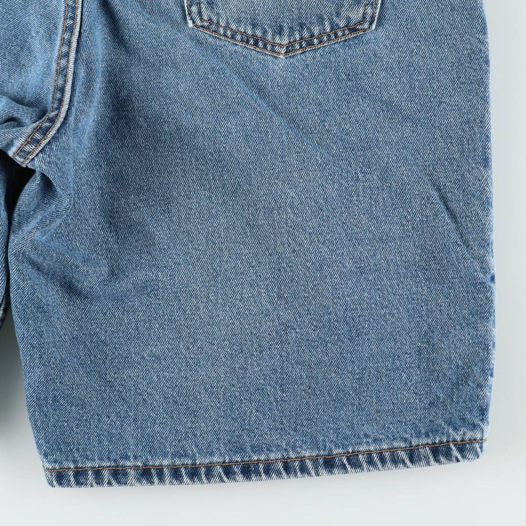 90'S Levi's 560 Loose Fit Orange Tab Denim Shorts, Made in USA, Men's W36 (approx.), Vintage cotton blue type Vintage Second Hand