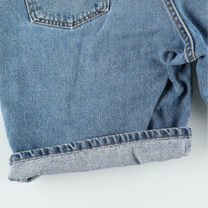 90'S Levi's 560 Loose Fit Orange Tab Denim Shorts, Made in USA, Men's W36 (approx.), Vintage cotton blue type Vintage Second Hand