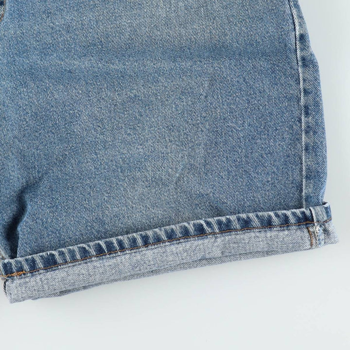90'S Levi's 560 Loose Fit Orange Tab Denim Shorts, Made in USA, Men's W36 (approx.), Vintage cotton blue type Vintage Second Hand