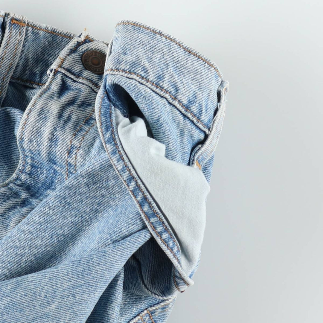 90'S Levi's 550 Relaxed Fit Orange Tab Denim Shorts, Made in USA, Men's Size W33 (approx.), Vintage cotton blue type Vintage Second Hand