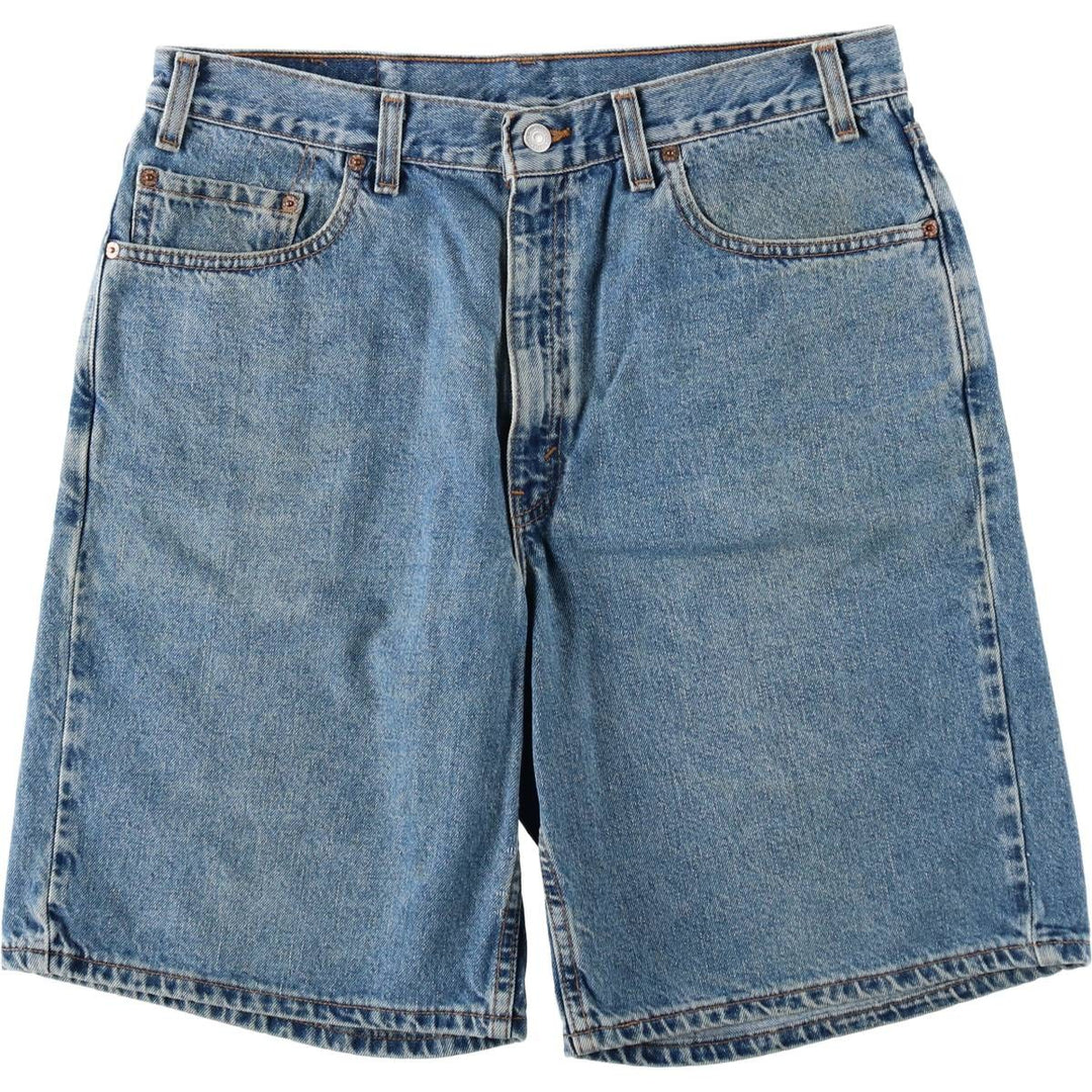 2000'S Levi's 550 Relaxed Fit Denim Shorts, Made in USA, Men's Size W35 (approx.) cotton blue type Vintage Second Hand