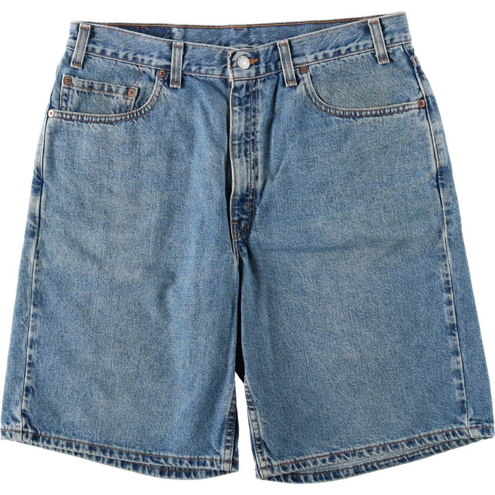 2000'S Levi's 550 Relaxed Fit Denim Shorts, Made in USA, Men's Size W35 (approx.) cotton blue type Vintage Second Hand
