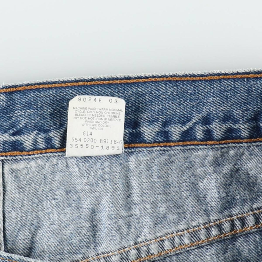 2000'S Levi's 550 Relaxed Fit Denim Shorts, Made in USA, Men's Size W35 (approx.) cotton blue type Vintage Second Hand