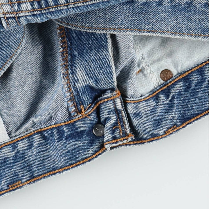 2000'S Levi's 550 Relaxed Fit Denim Shorts, Made in USA, Men's Size W35 (approx.) cotton blue type Vintage Second Hand